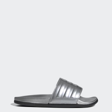 ciabatte adidas bianche e argento