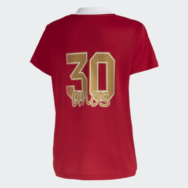 Camisa Flamengo 30 anos da Copa Feminina Vermelho Mulher Futebol