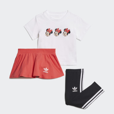 Completo Disney Mickey and Friends Skirt and Tee Bianco Ragazza Originals