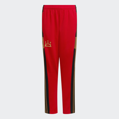 Youth 8-16 Years Football Red Salah Squadra Training Tracksuit Bottoms