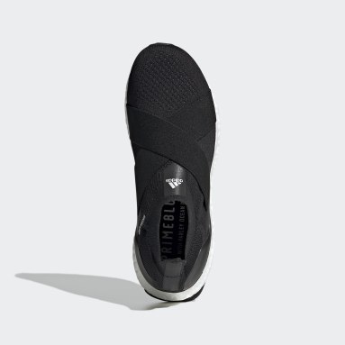 Womens black adidas slip on shoes Outlet