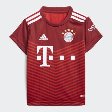 Děti Fotbal červená Domácí souprava FC Bayern 21/22 Baby