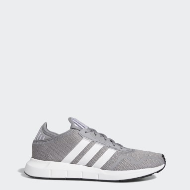 black and gray adidas shoes