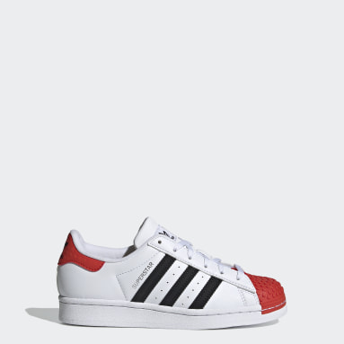 superstar adidas bianche e rosse