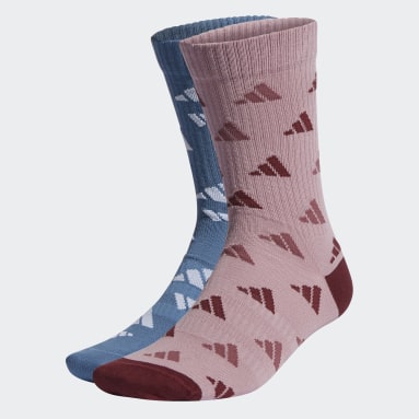 Cvičení A Trénink modrá Ponožky 3-Stripes Graphic Sport – 2 páry