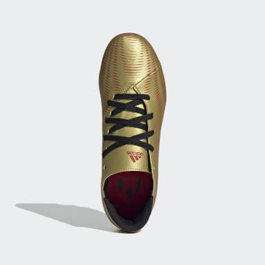 Children Football Gold Nemeziz Messi.4 Flexible Ground Boots