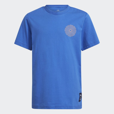 Youth Soccer Blue Real Madrid Tee