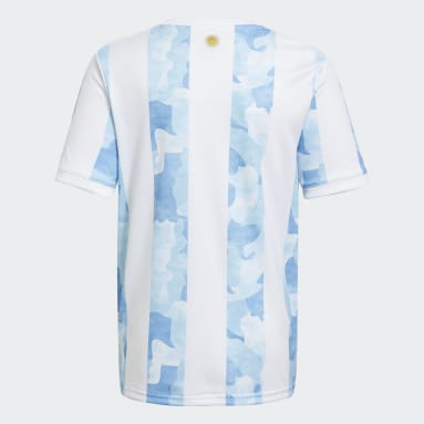 Camisa Argentina 1 Branco Meninos Futebol