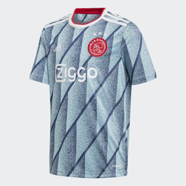 Camisola Alternativa do Ajax Amsterdam Azul Criança Futebol
