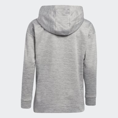 Youth Training Grey Mélange Fleece Hoodie (Extended Size)