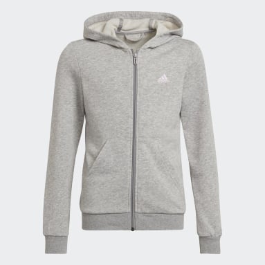 Adidas grey hoodie kids clearance