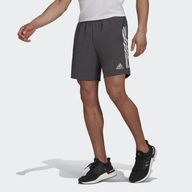 Men's Running Grey Own The Run 3-Stripes Shorts