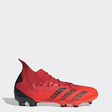 Men Football Red Predator Freak.3 Firm Ground Boots