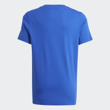Camiseta 3 Rayas adidas Essentials Azul Niño Training