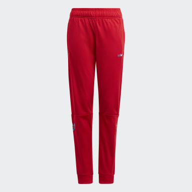 Red adidas pants kids Outlet