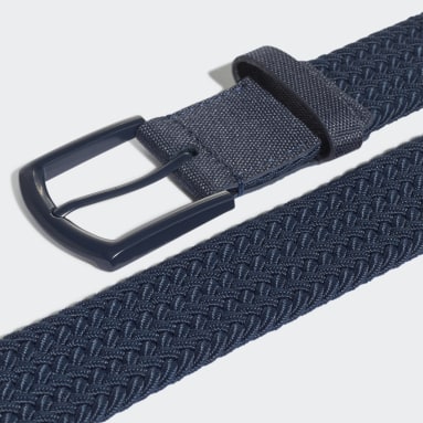 Golf Blue Braided Stretch Belt