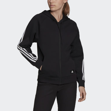 Women's Sportswear Black adidas Sportswear Future Icons 3-Stripes Hooded Track Jacket