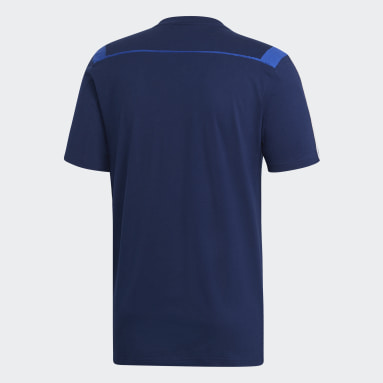 Männer Fitness & Training Tiro 19 T-Shirt Blau