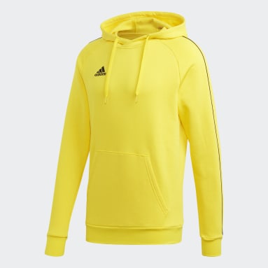 yellow adidas hoodie mens