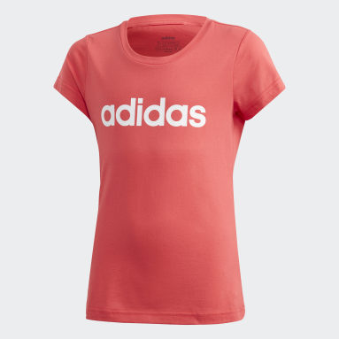 Camiseta Essentials Linear Rosa Niña Training