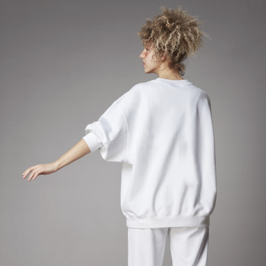Sweat-shirt Adicolor Oversized Blanc Femmes Originals