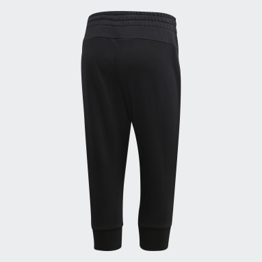 Pantaloni 3/4 Essentials Linear Nero Donna Sportswear