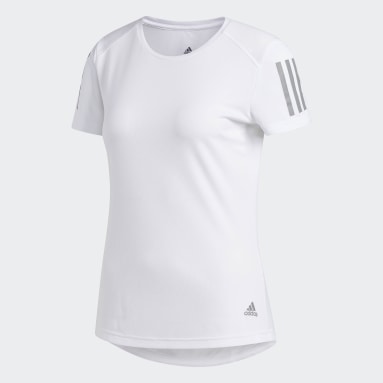 Camisola Own the Run Branco Mulher Running