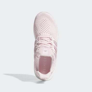 adidas boost pink and white