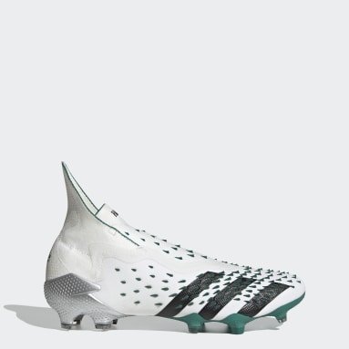 Zapatos de Fútbol Predator Freak+ EQT Terreno Firme Blanco Hombre Fútbol