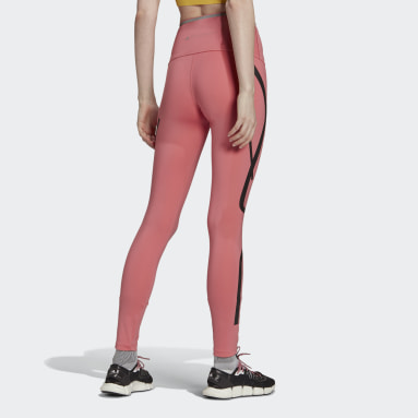 розовый Леггинсы для бега adidas by Stella McCartney