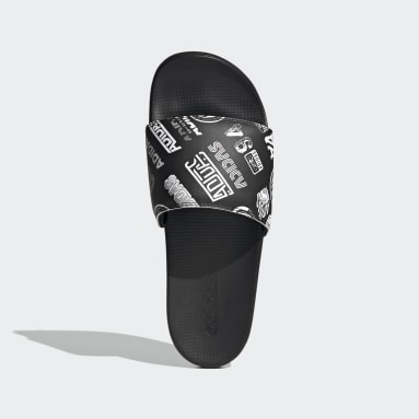 Swimming Black Adilette Comfort Sandals