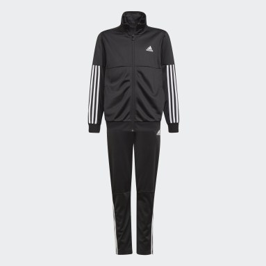 Youth Training Black 3-Stripes Team Track Suit