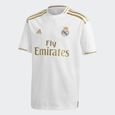Camiseta primera equipación Real Madrid Blanco Niño Fútbol