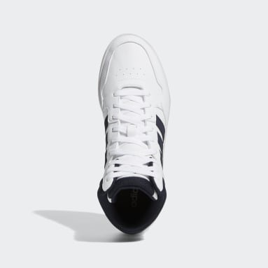 Men Basketball White Hoops 3.0 Mid Classic Vintage Shoes