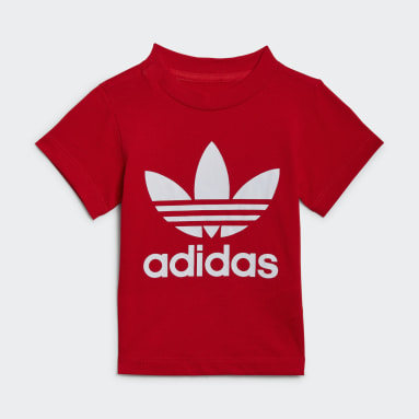 Infant & Toddler Originals Red Trefoil Shorts Tee Set