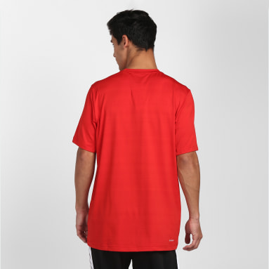 Men Training Red Sport Inspired Designed2Move Heather Tee