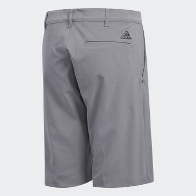 Boys Golf Grey Solid Golf Shorts