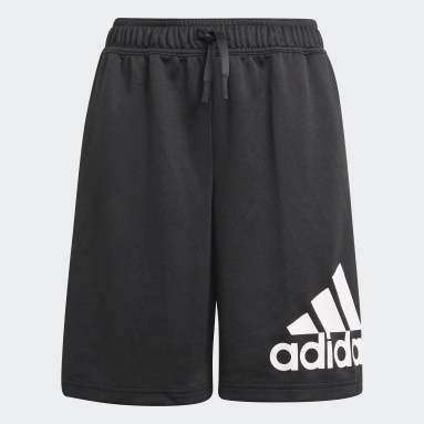 Boys Lifestyle Black Designed 2 Move Shorts