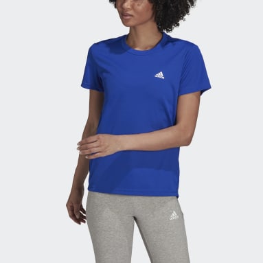 Camiseta Esportiva AEROREADY Designed 2 Move Azul Mulher Training