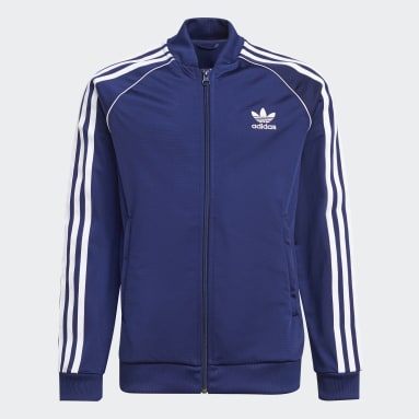 Adidas sweatjacke blau