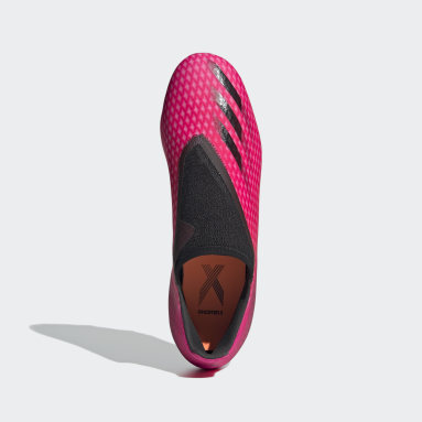 Herr Fotboll Rosa X Ghosted.3 Laceless Firm Ground Boots