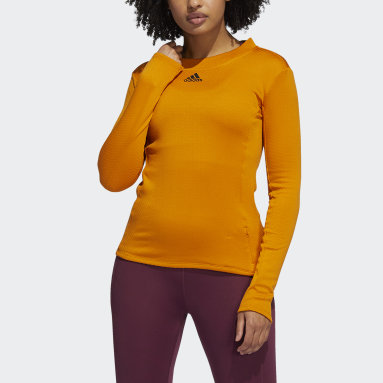 Kvinder Løb Orange COLD.RDY Long Sleeve Training trøje