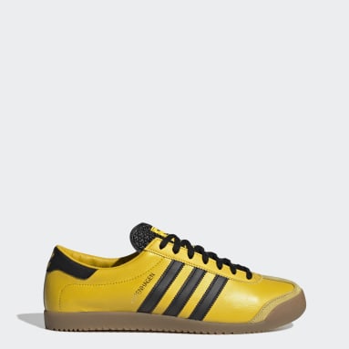 adidas blue and yellow shoes