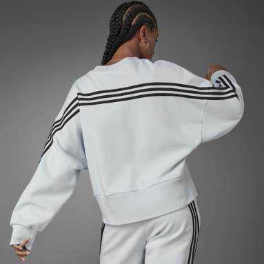 felpa adidas blu senza cappuccio