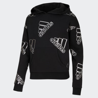girls white adidas hoodie