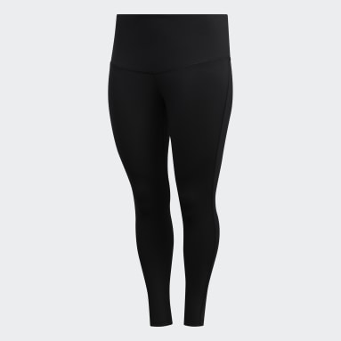 Women Training Black Believe This Solid 7/8 Tights​ (Plus Size)