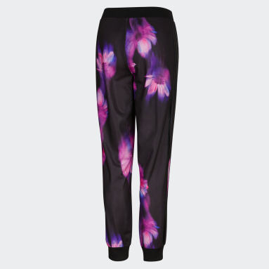 Youth Training Black FLORAL TRICOT JOGGER