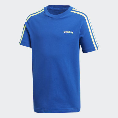 Camiseta 3 Rayas Essentials Azul Niño Training