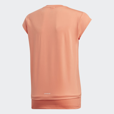 T-shirt Branded Orange Filles Yoga