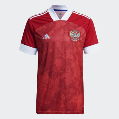 Maillot Domicile Russie Rouge Football